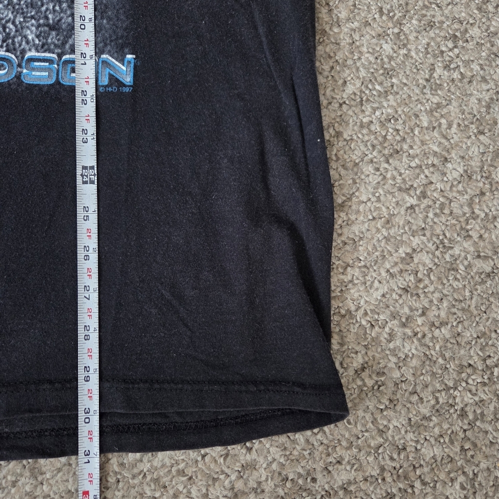 Vintage 90s Harley Davidson T-Shirt Big Bike Desert Graphic Men's XL Tee USA - Picture 10 of 12